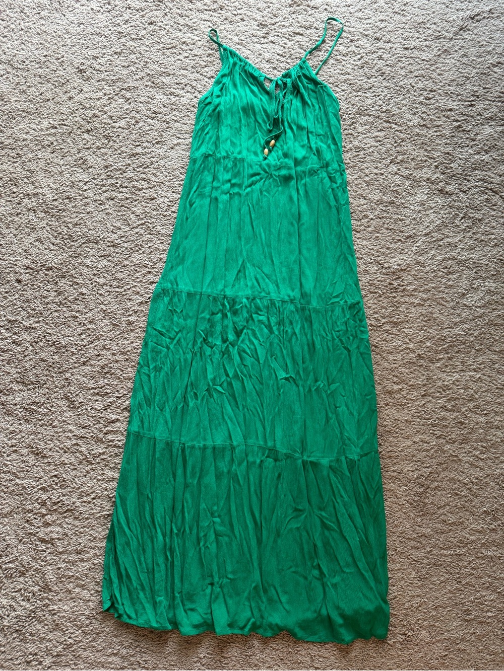 Kona Sol Bright Teal Green Sun Dress/Coverup size S oversized